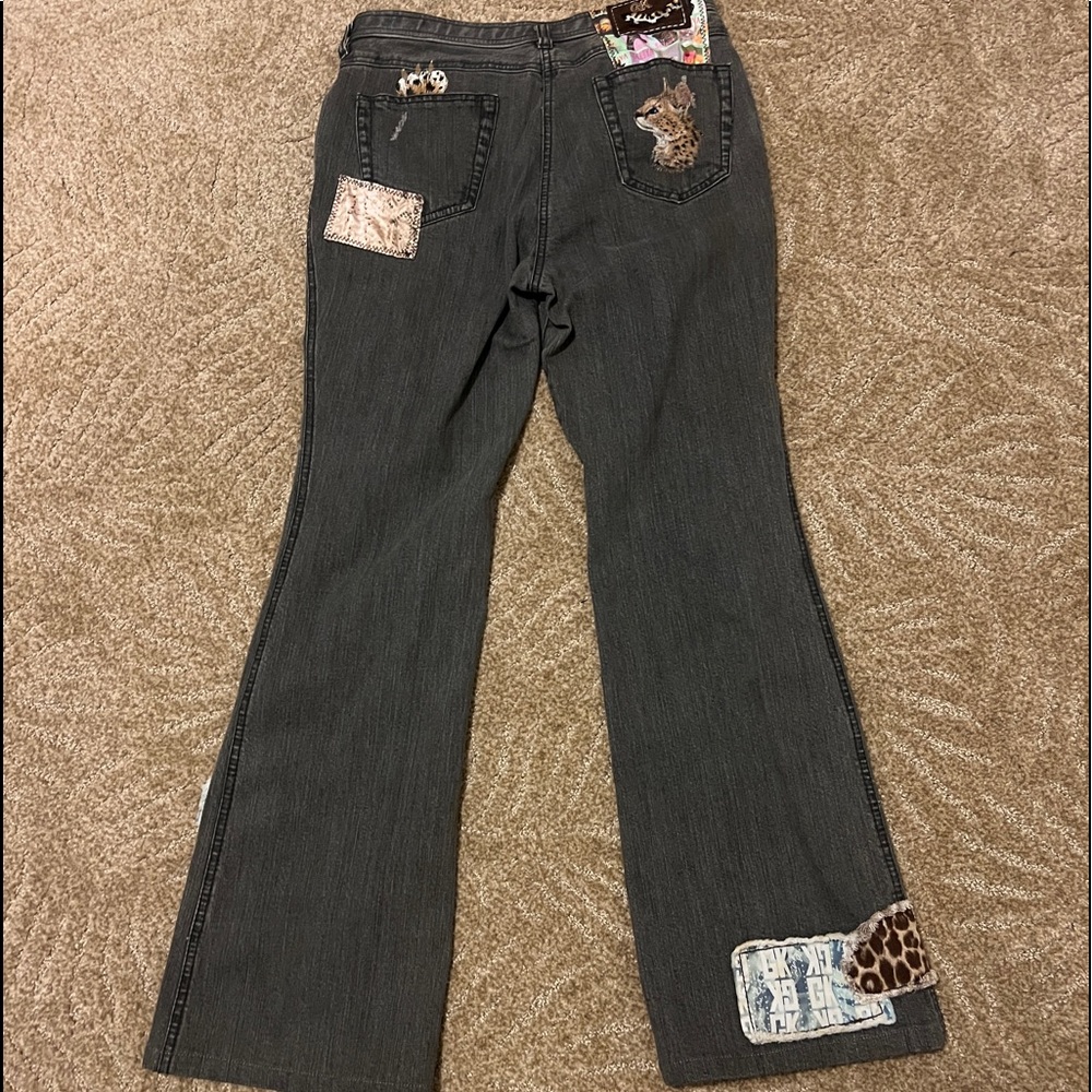 Leopard Ripped Jeans - Picture 7 of 14